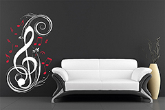 Wandtattoo Music